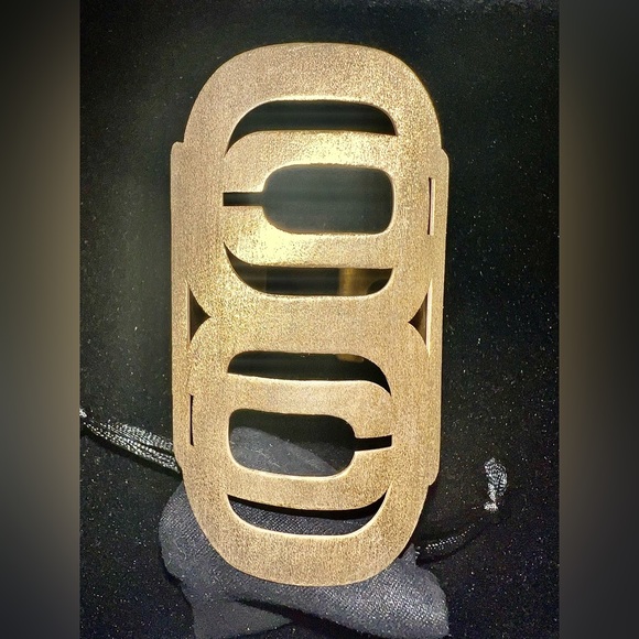 Parisian handmade gold vermeil cuff bracelet - Picture 1 of 3